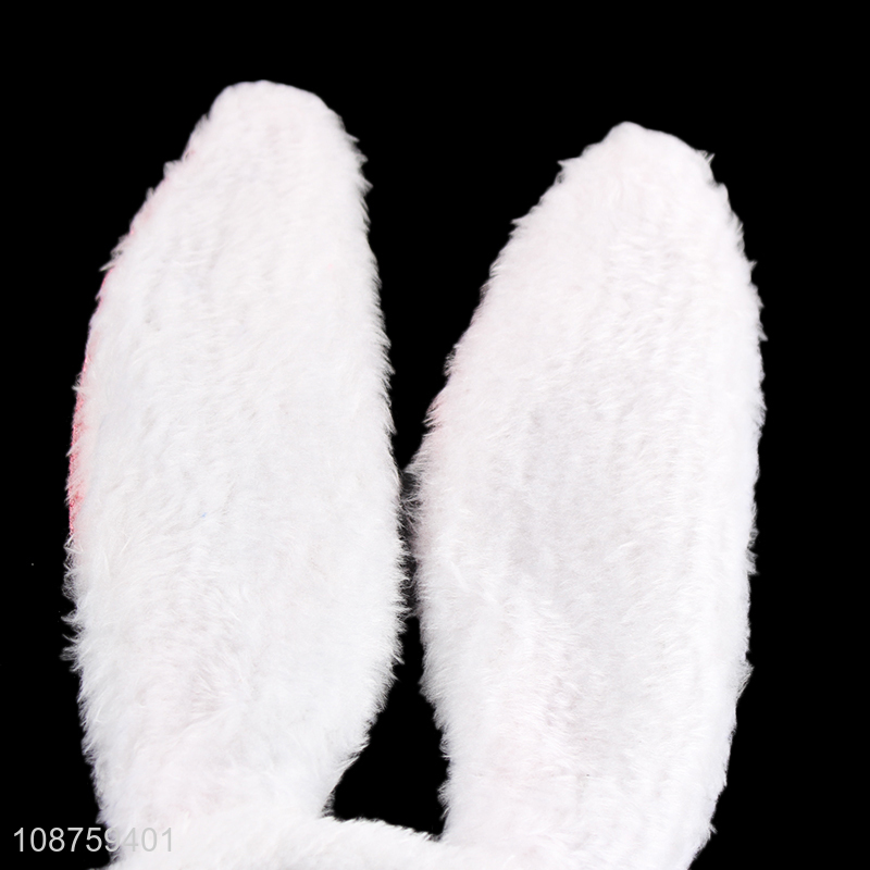 High quality sequin plush bunny ear headband cosplay costume accessories