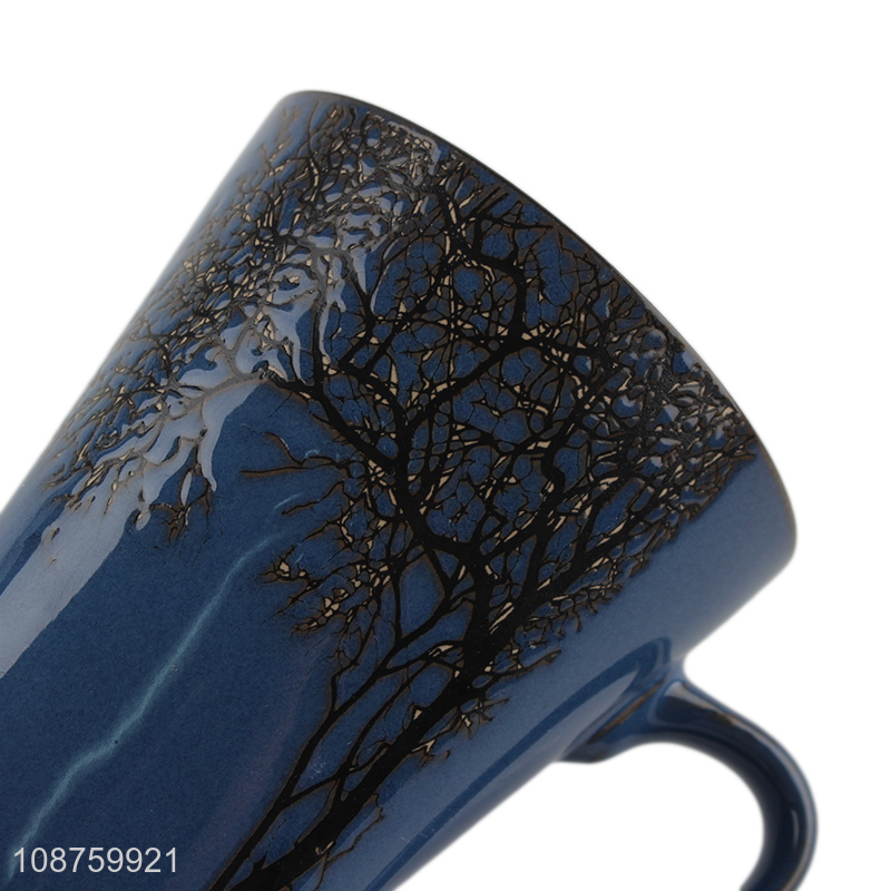 Factory price ceramic water cup water mug with handle