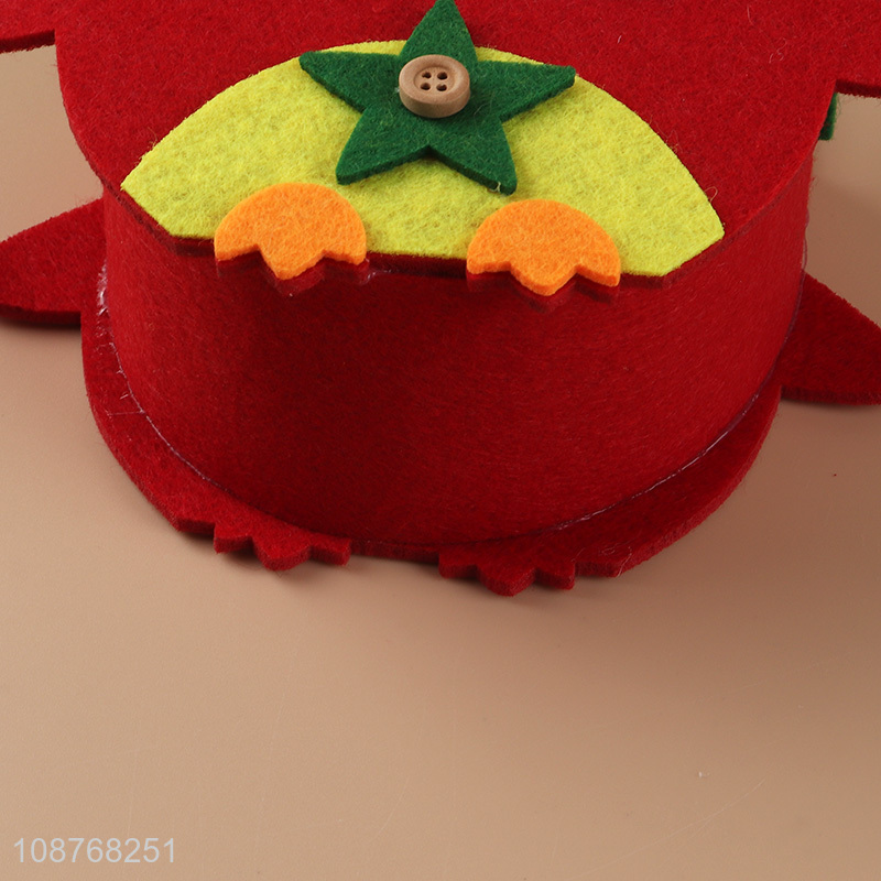 Hot selling felt cloth christmas basket