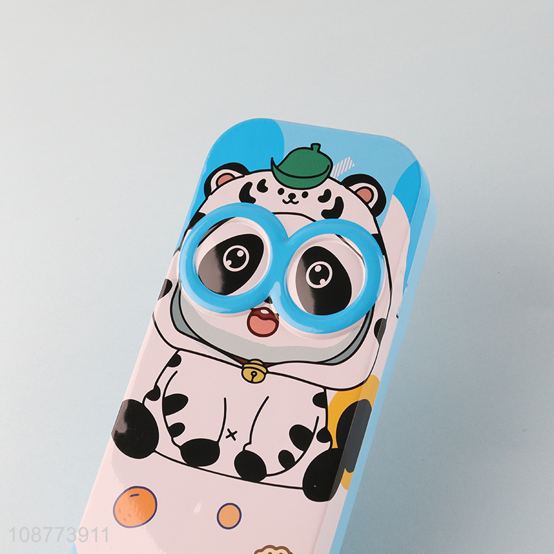 Hot selling cartoon metal pencil case pencil box