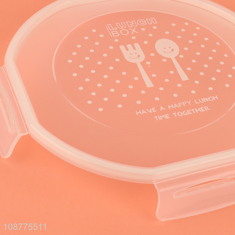 Online wholesale plastic bento lunch box with a spoon