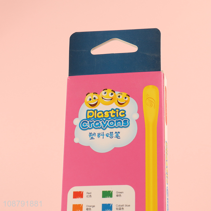 New arrival non-slip plastic painting crayon set