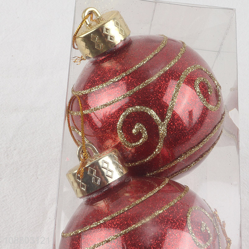 Popular products 3pcs christmas hanging ornaments christmas ball