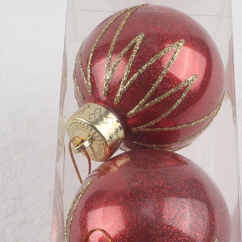 Best selling 3pcs xmas tree hanging ornaments christmas ball