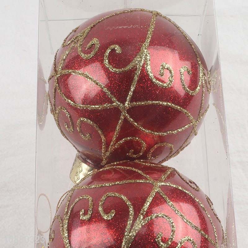 Factory supply 3pcs christmas tree decoration christmas ball