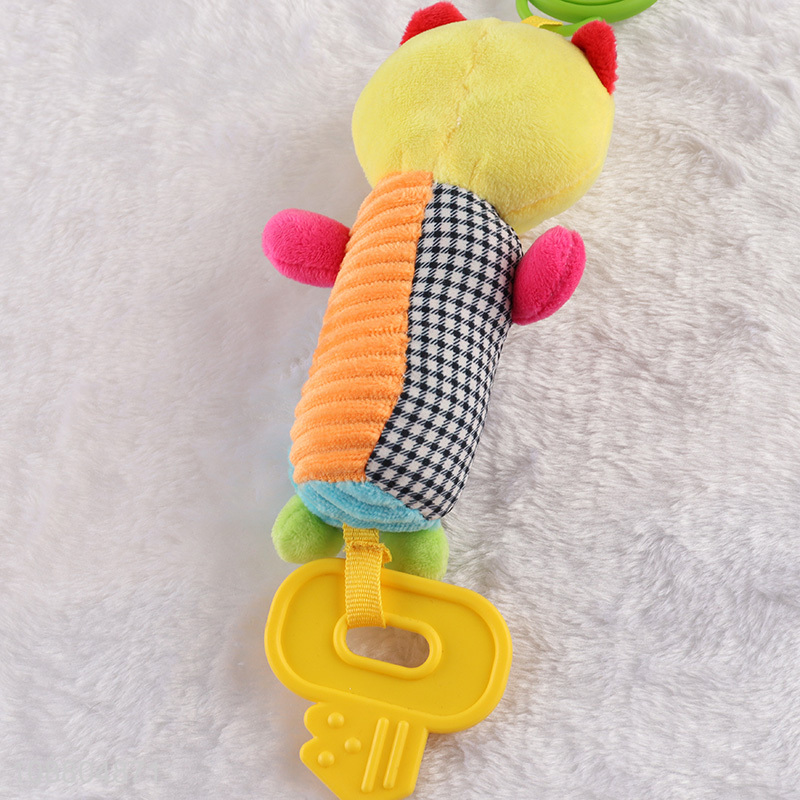 Factory price soft hanging baby rattle infant baby stroller toy