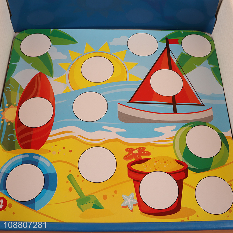 Hot sale kids color board coloring board games wholesale