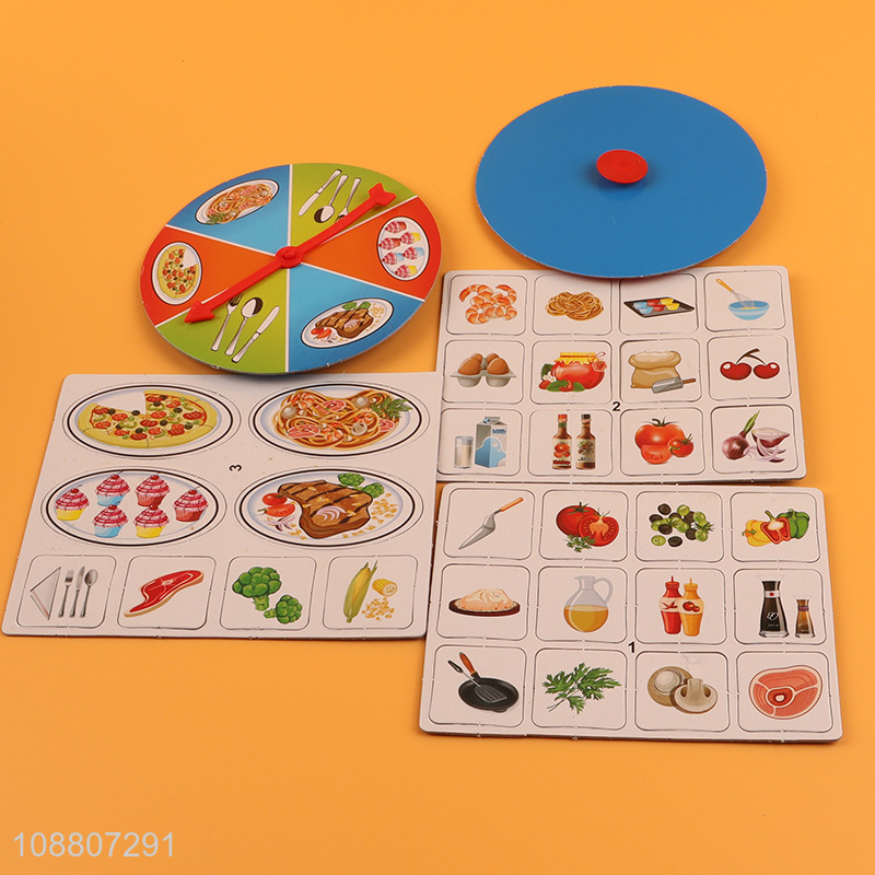 Good selling children gourmet board games educational toys