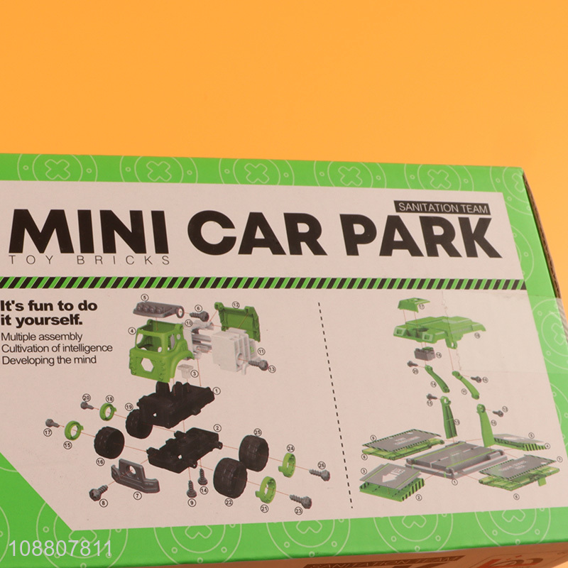 Factory wholesale mini car park toys garbage truck toy