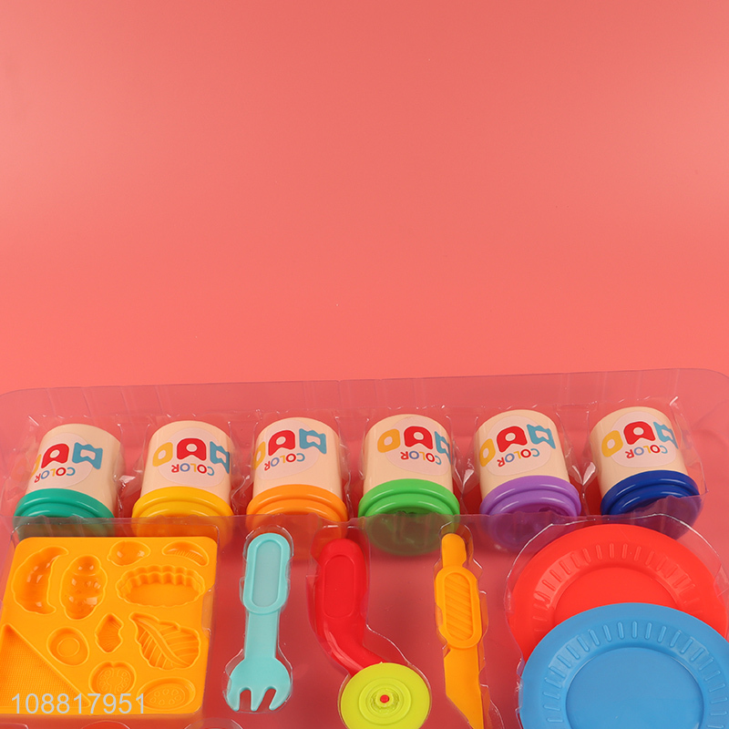 Hot sale food series kids color mud set toys