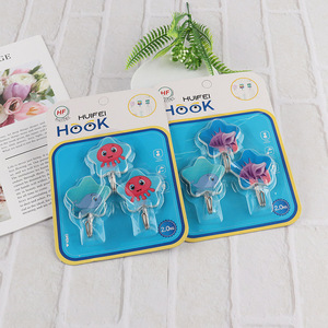 Wholesale 3pcs non-trace heavy duty sticky wall hooks for hanging