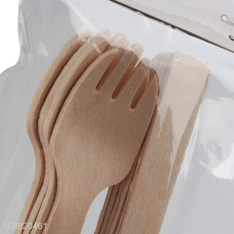 New product bamboo disposable  tableware fork for sale