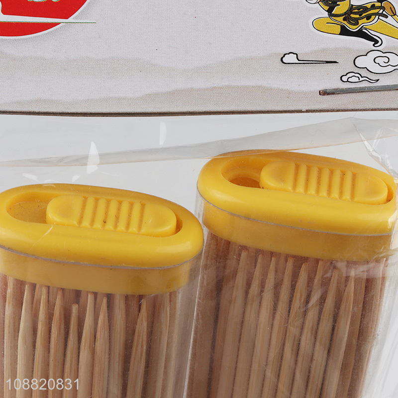 Hot items disposable home toothpick with toothpick containers