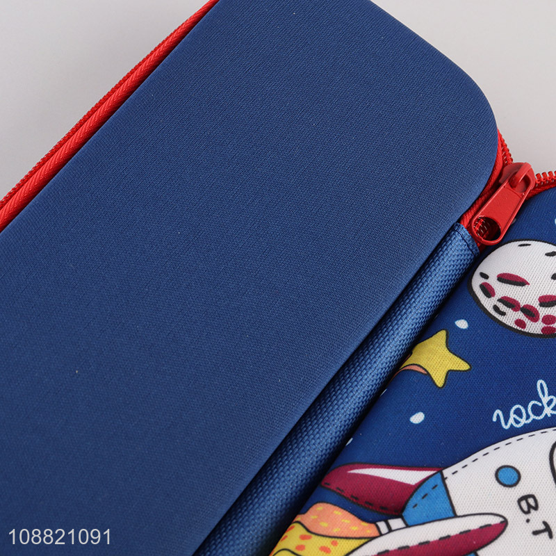 Wholesale cute cartoon eva pencil case for school kids