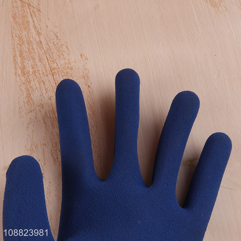 Good quality winter safety work gloves wear resistant dipping gloves