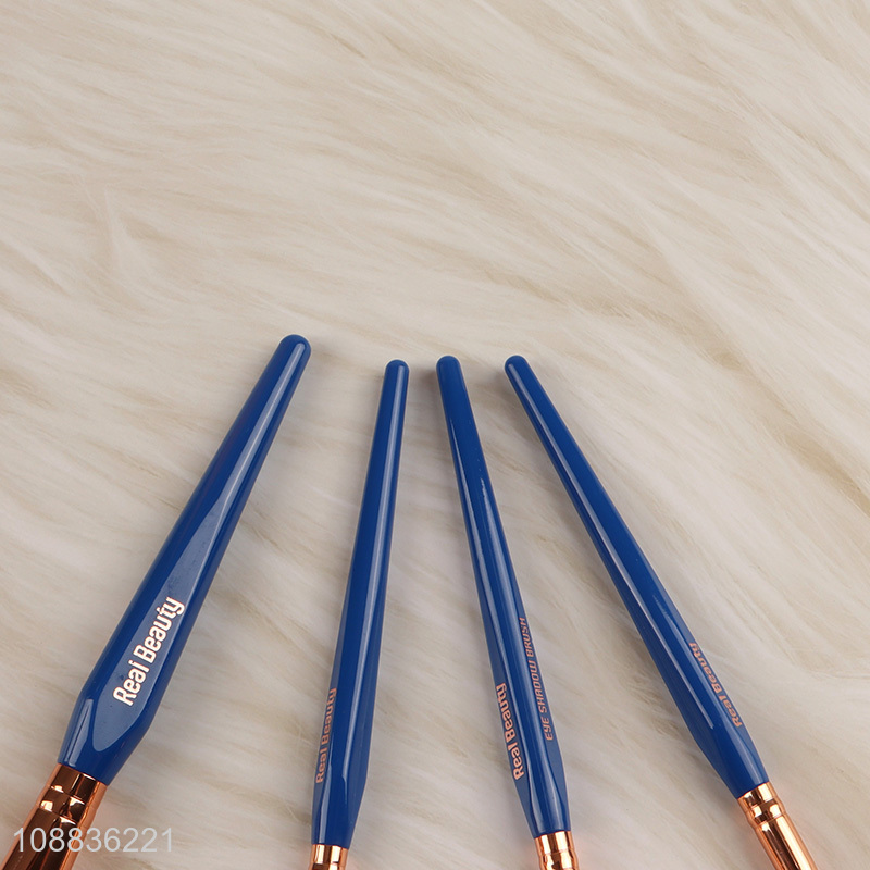 Wholesale 4pcs nylon bristle makeup brushes for face eye makeup