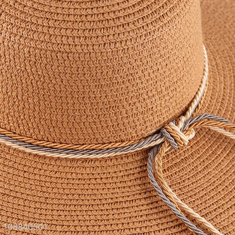 High quality womens straw hat sun protection sun hat