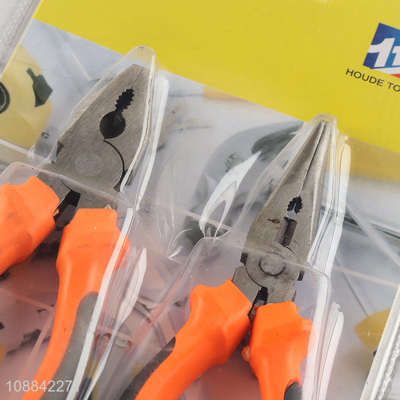 New arrival 2-piece home tool kit with combination plier & long-nose plier