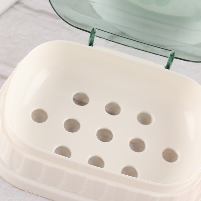 Hot Selling Portable Travel Plastic Soap Holder with Lid