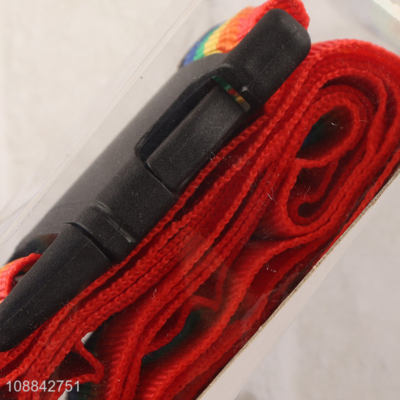 Hot selling rainbow luggage strap travel belt for suitcases