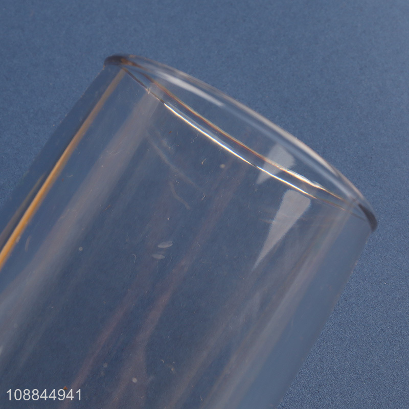 Factory Supply Clear Acrylic Water Cup Plastic Milk Cup