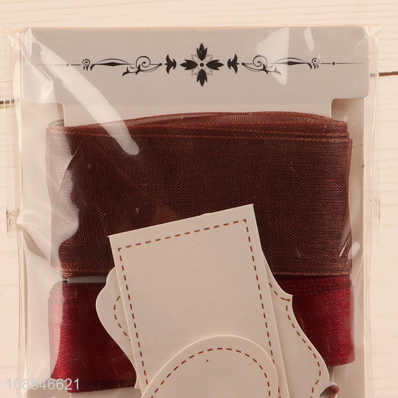 Most popular gifts packaging ribbon with greeting card
