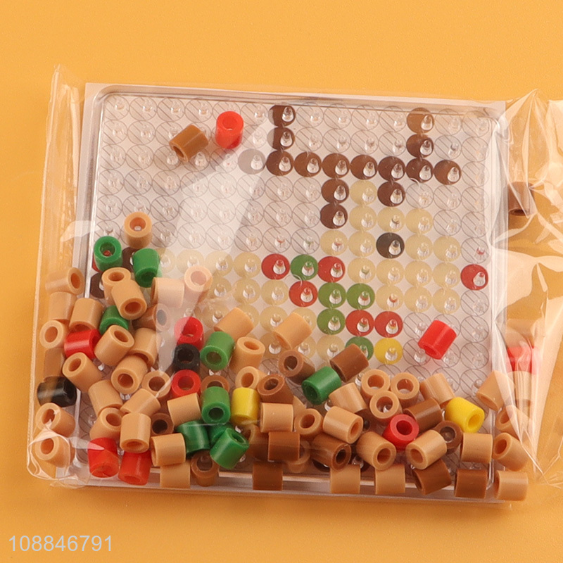 China supplier santa claus diy iron bead kit toys for kids