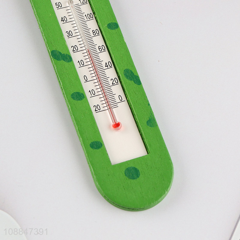 Best price cartoon frog shaped household indoor thermometer
