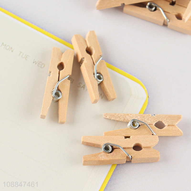 Wholesale durable wooden clips office clips laundry clothes pegs
