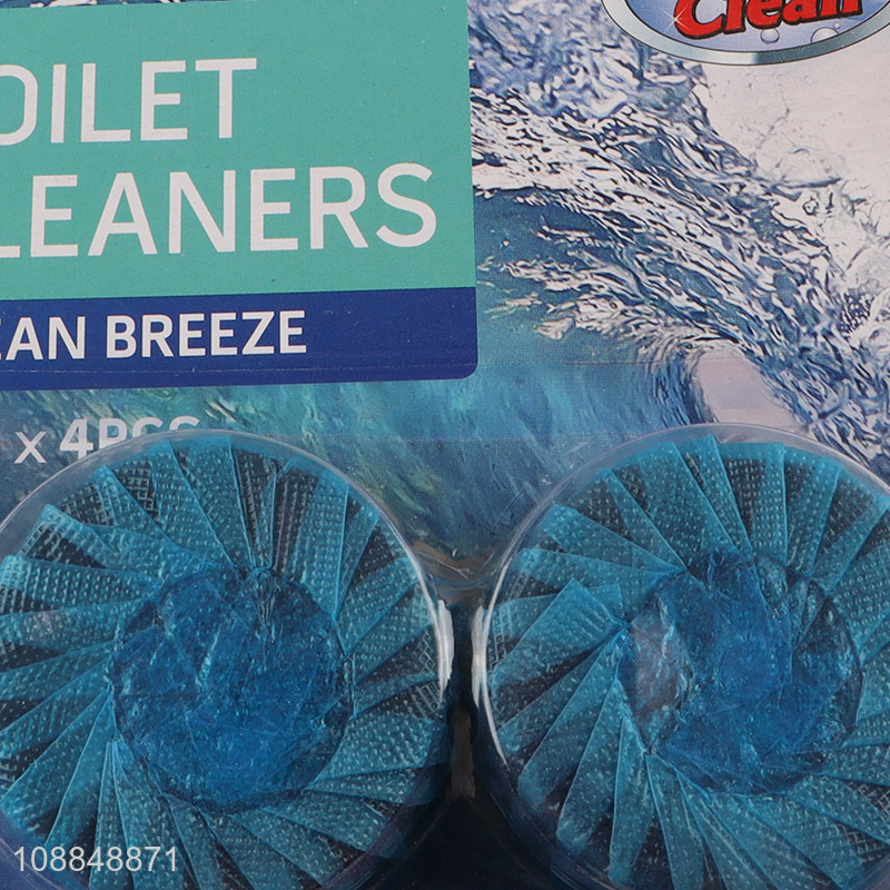 Factory price 4pcs blue toilet cleaner for bathroom accessories
