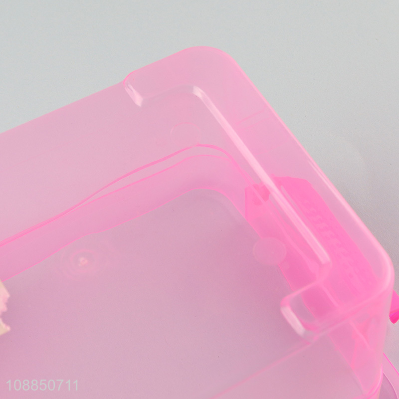 Good quality transparent multi-function plastic storage box with handle