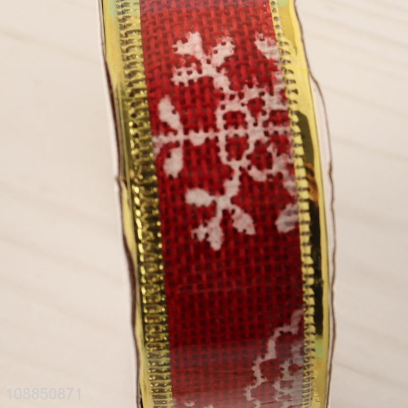 Online wholesale wired ribbon holiday ribbon Christmas ribbon