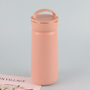 Wholesale 380ml double wall stainless steel insulated water bottle with tea infuser