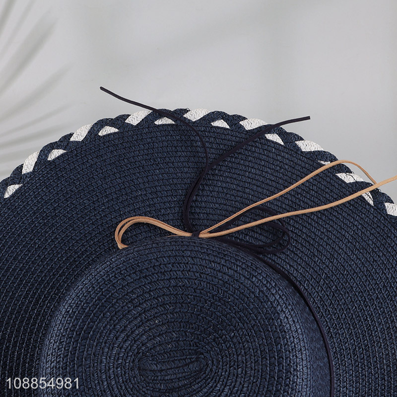 Popular products outdoor beach women ladies straw hat for sale