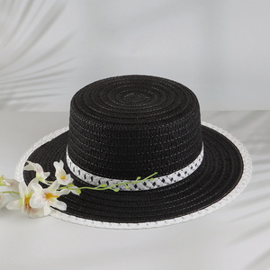 Top products black summer outdoor straw hat for women