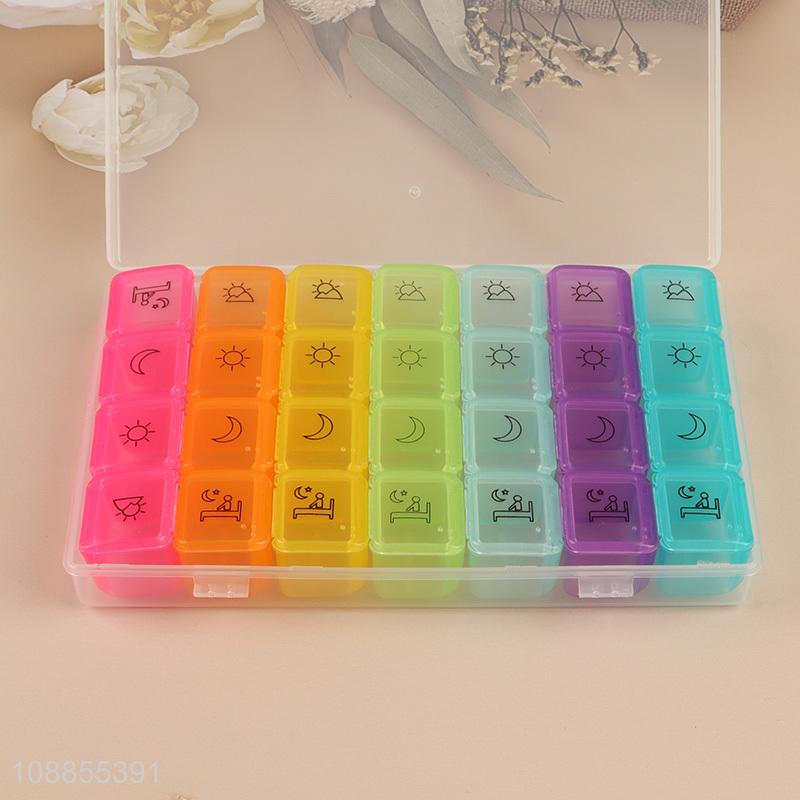 Hot items travel portable 28compartments pill box medicine box