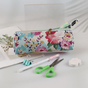 China products flower pattern stationery pencil bag for kids