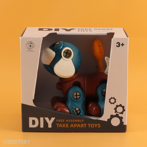 Yiwu market children <em>diy</em> puppy free assembly take apart <em>toys</em>