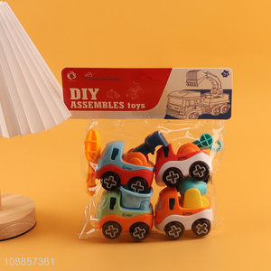 Hot selling diy mini car toys free assembly take apart toys