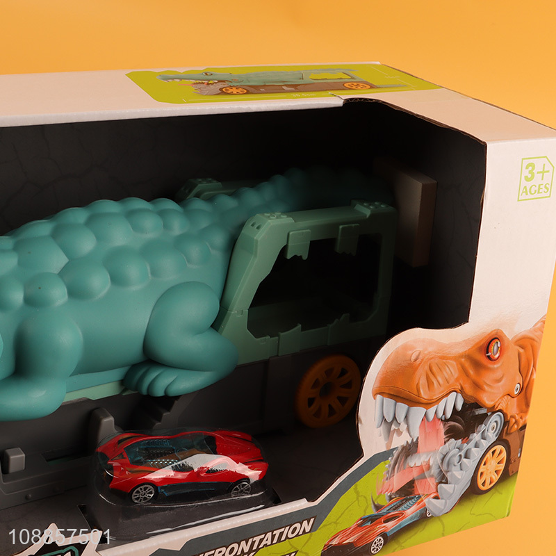 Yiwu market crocodile launcher transporter car toys for sale