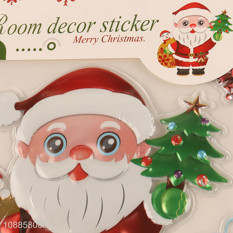Factory price reusable Christmas wall decals Christmas wall stickers