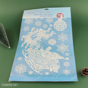 New arrival luminous Christmas window stickers holiday wall decals
