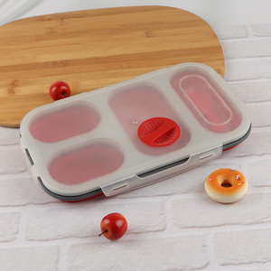 Yiwu market silicone food container lunch box for students