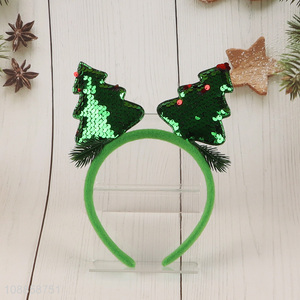 New arrival xmas tree christmas party supplies hair hoop