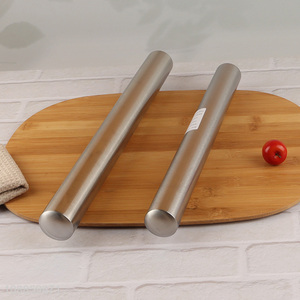 Yiwu market stainless steel pastry dough rolling pin for home