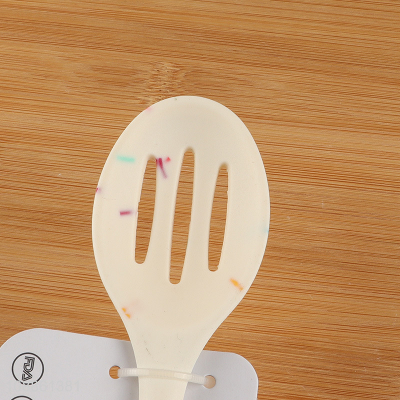 Top sale silicone kitchen utensils slotted spoon wholesale