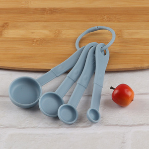Hot selling 4-piece plastic measuring spoon set for kitchen