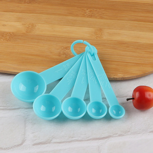 Factory price 5-piece plastic measuring spoon set for baking