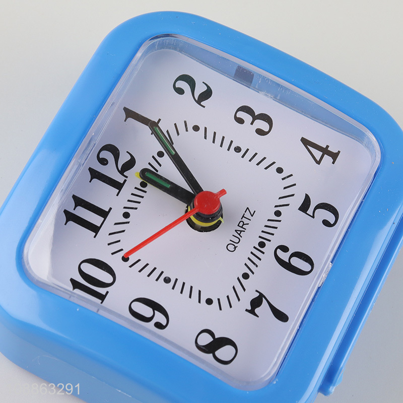 Top quality blue students alarm clock table clock for sale