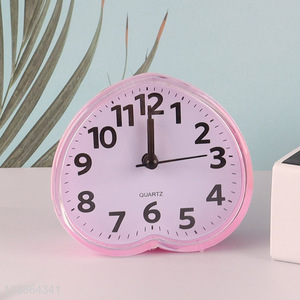 Popular products peach shape alarm clock students table clock